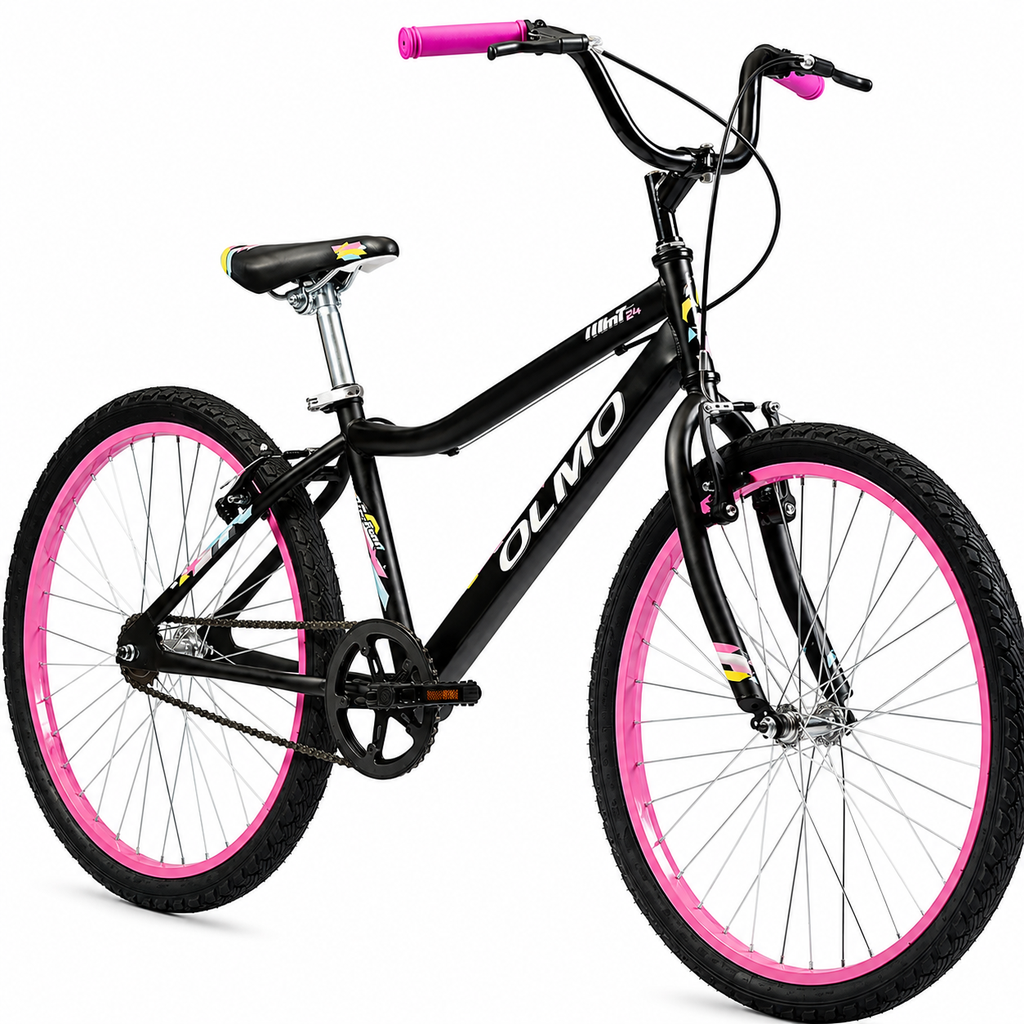 BICICLETA OLMO NEO 24 - NEGRO - FUCSIA