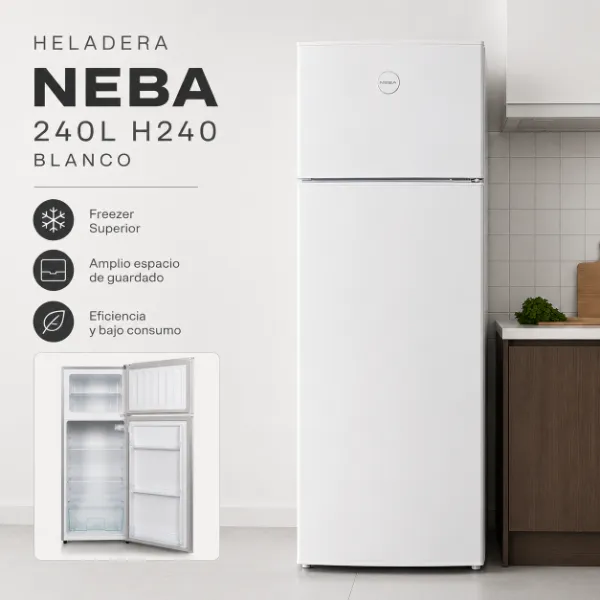 HELADERA NEBA H240 BLANCA CICLICA