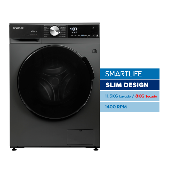 LAVASECARROPAS SMARTLIFE 11.5KG 1400RPM SILVER WDI1181400G