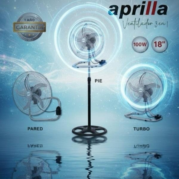 VENTILADOR APRILLA 3 EN 1 18" ASPAS METAL