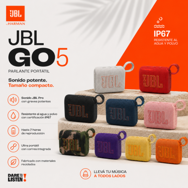 PARLANTE PORTÁTIL JBL GO5